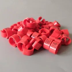 Cheaper price Pigeon Leg Plastic Foot Clip Rings Band for Birds Chickens Tags Mixed Color pigeon foot ring