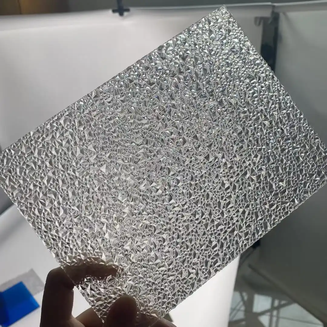 Long-lasting Sun Sheet 100% Virgin Material Durable Polycarbonate Embossed Roofing