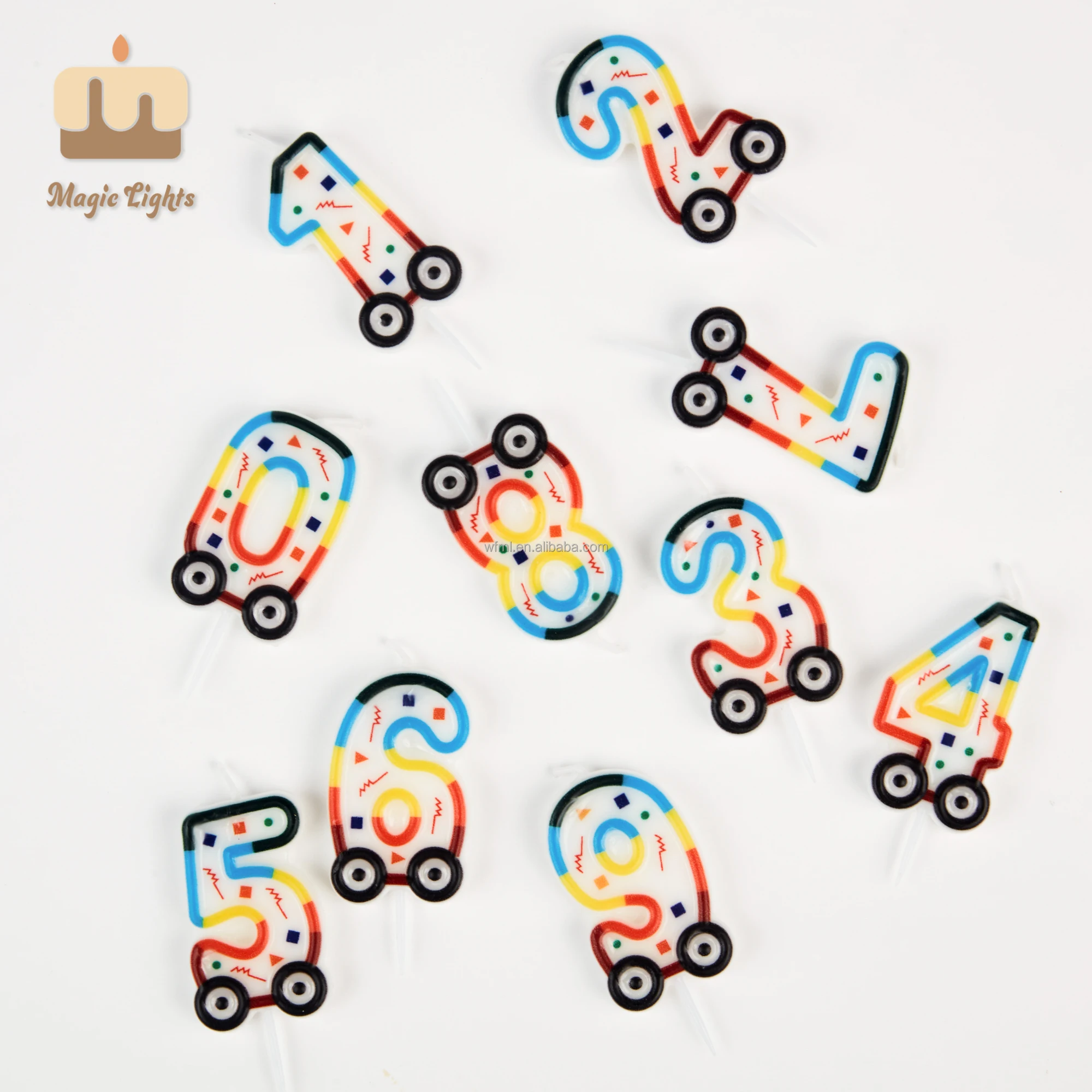 Cute car traffic FGBP candles in bulk