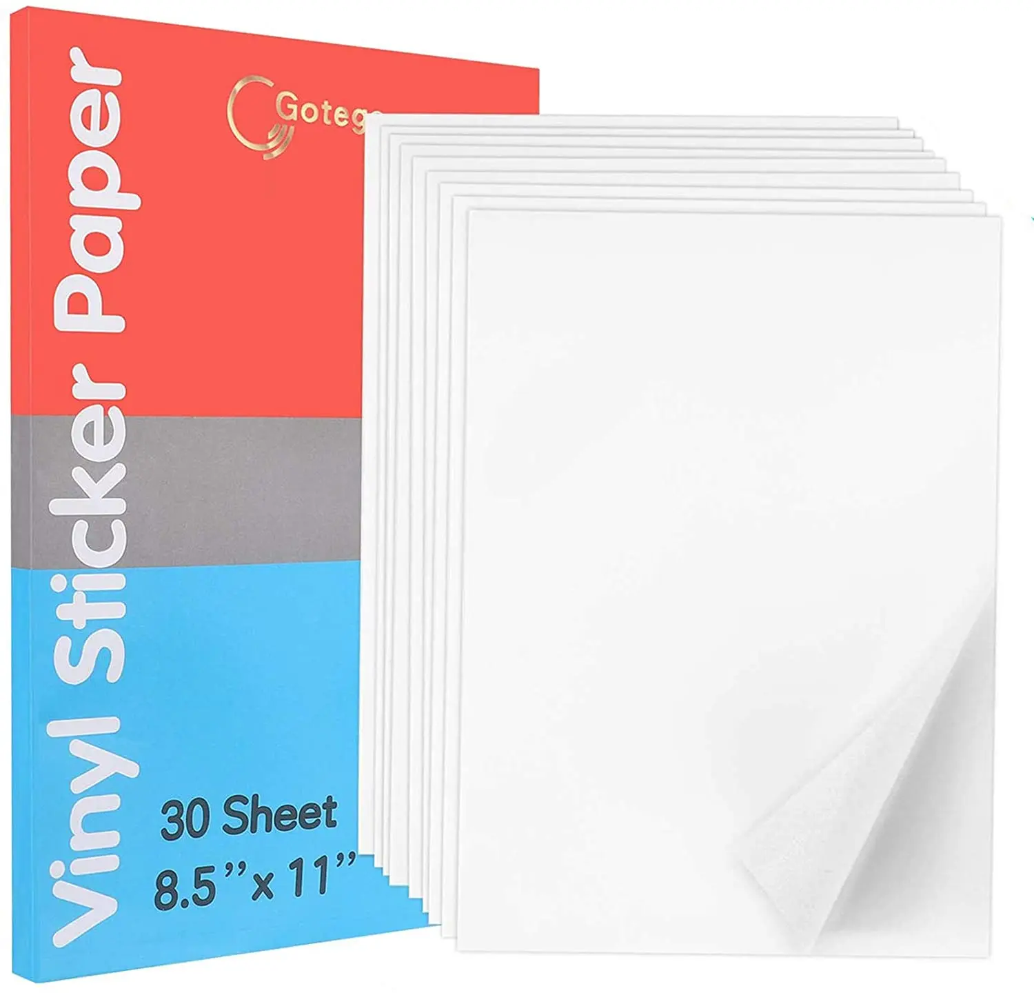 Waterproof Sticker Paper Sheets Free Design Custom A4 Vinyl Adhesive Sticker Datang Double Side CMYK Custom Size 1000 Accept