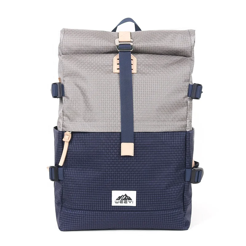 CHANGRONG Custom Casual waterproof polyester lightweight Roll top laptop casual sports backpack man