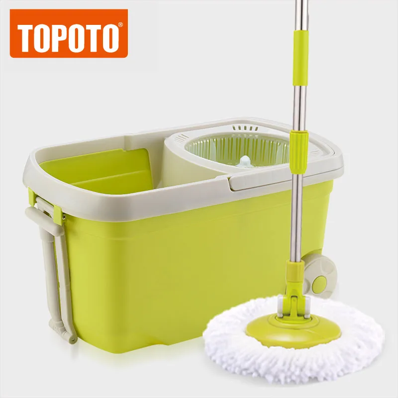  Круглая Швабра TOPOTO из микрофибры волшебная для мытья вращающаяся 360