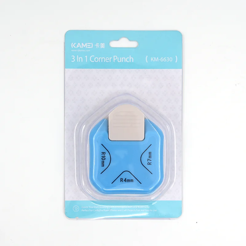 Factory customized 3 in 1 round hole paper punch corner puncher craft punch round corner cutter