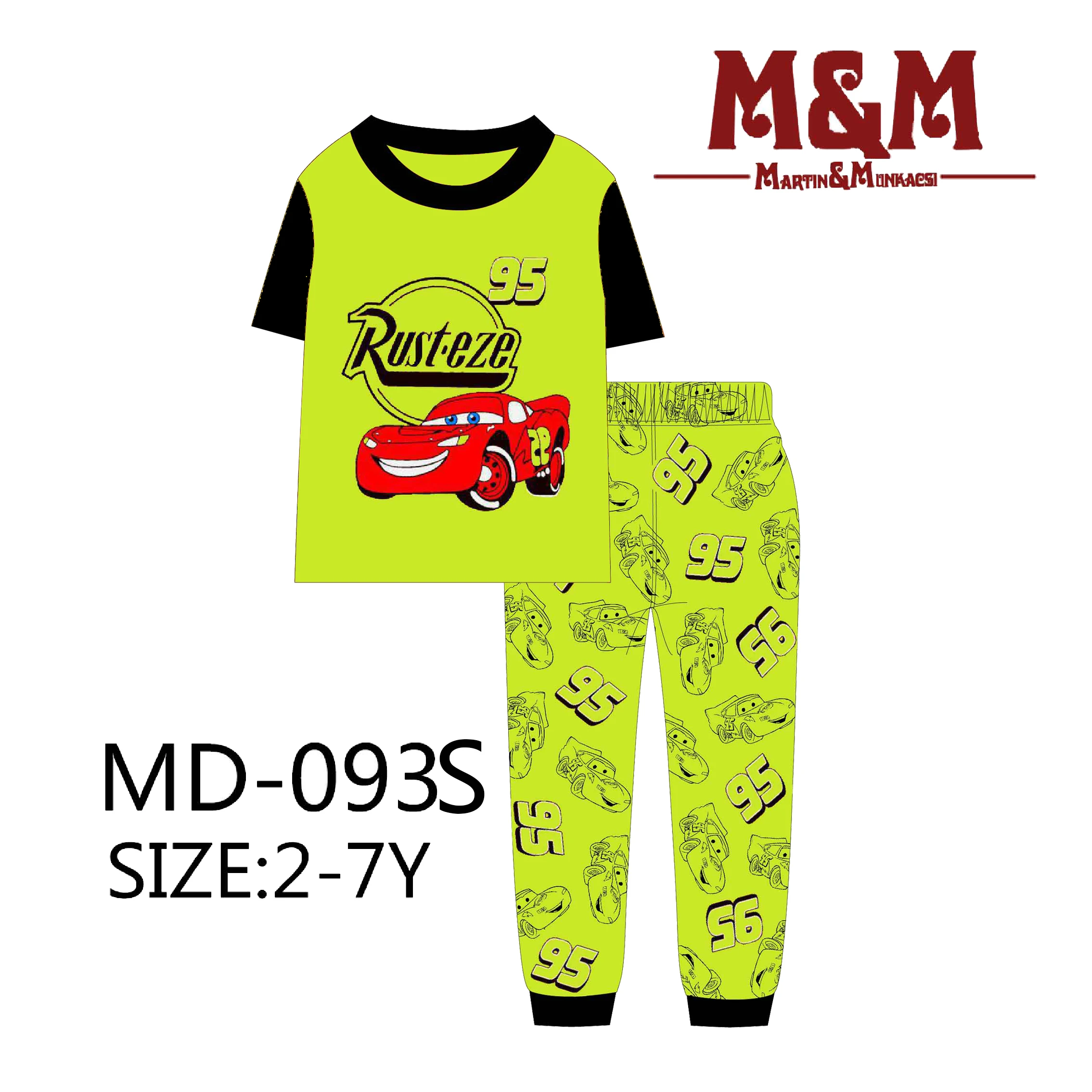 
cheaper price wholesale boys pajamas set childrens sleepwear summer baby kids suit cotton materail 