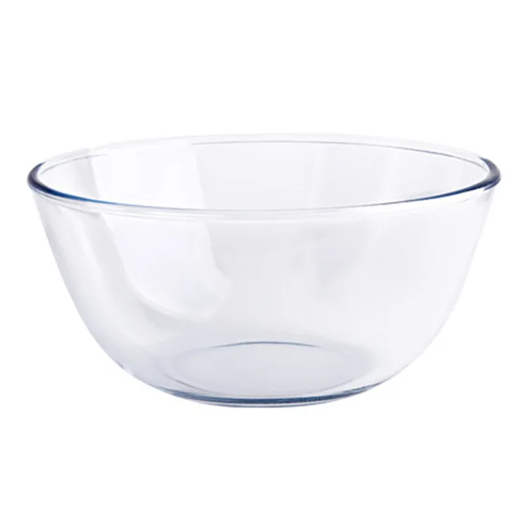 High Borosilicate Microwave glass salad bowl Mixing Bowls Set for Kitchen Baking Prepping Serving and Storage