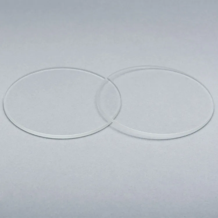 Прозрачные кварцевые стеклянные пластины, круглые плавленые кварцевые пластины из кварцевого стекла