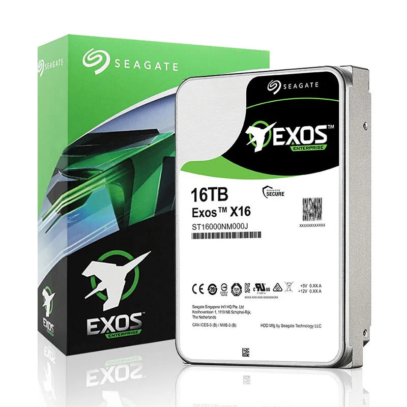 Оригинальный жесткий диск Seagat 16 ТБ HDD Exos 256 Мб SATA ST16000NM000J, внутренний жесткий диск Enterprise 16 ТБ для сервера NAS ноутбука ПК