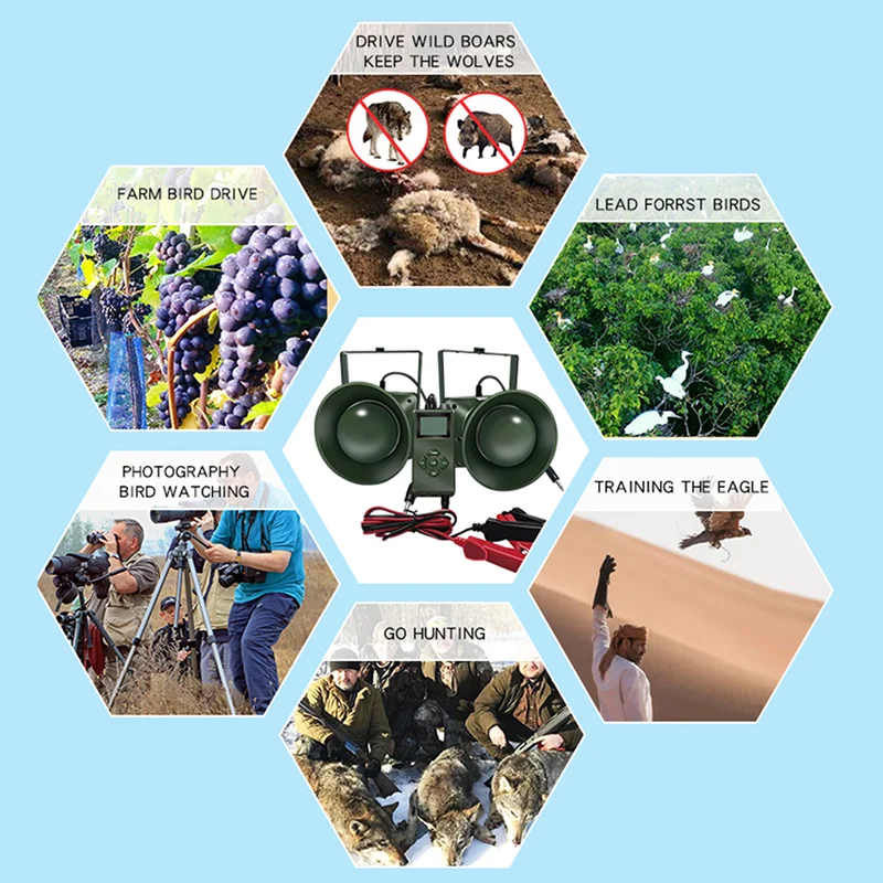 Factory wholesale waterproofMp3 Digital Hunting Bird Remote control Deer Call Predator Call Coyote Animal Caller CSW-920