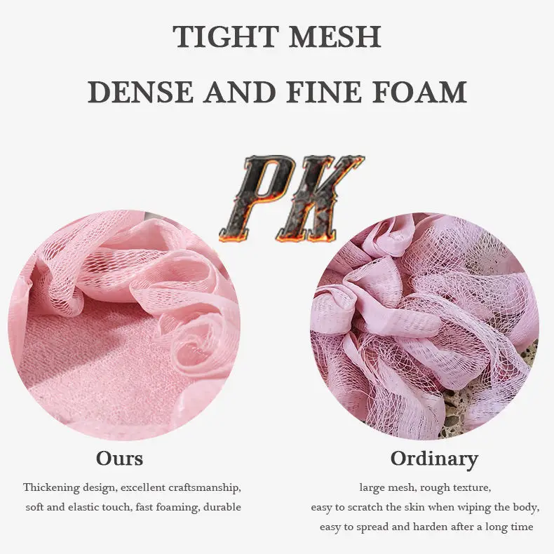factory cheap price exfoliating sponge  bath gloves exfoliating bath shower loofah pouf sponge popular