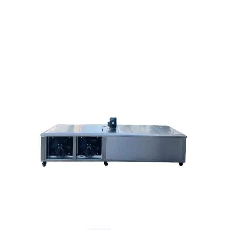 Electric Commercial Stainless Steel Ice Block Make Machine Freezing Moulding Machine Ten Moulds Square Block Ice Machine