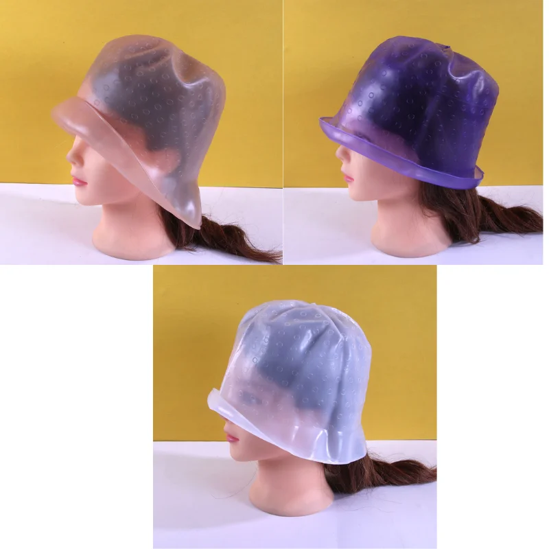 Plastic Cement Hair Dyeing Cap Highlighting Beauty Salon Reusable DIY Hair Dyeing Hat Tool Special for Hair Dyeing