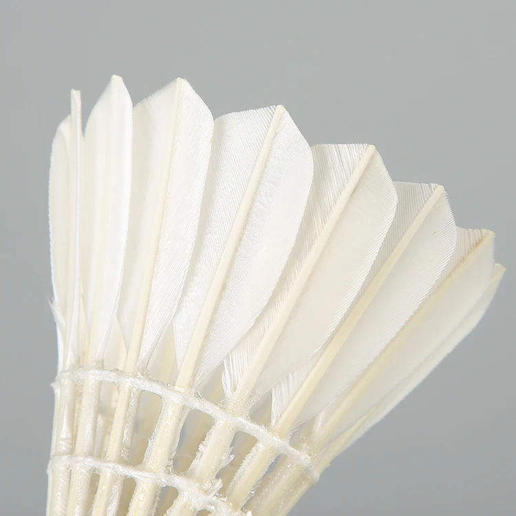 Воланты для бадминтона lingmei 90 Pro из натуральной пробки класса А гусиное перо для международного турнира