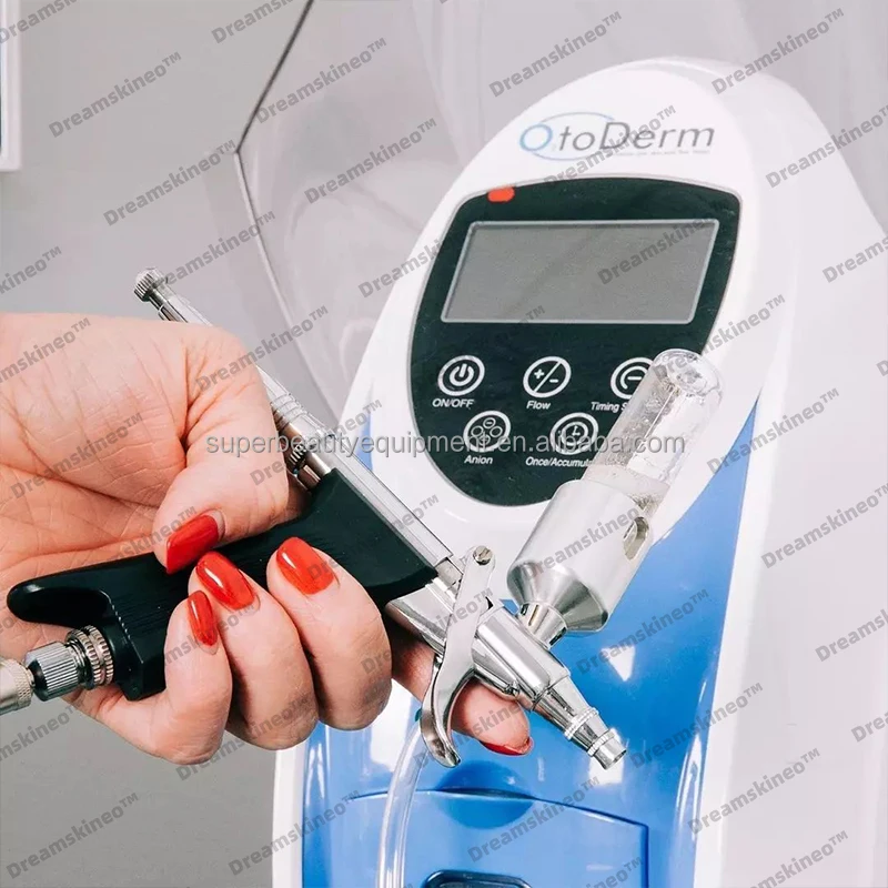 Красота спа O2toDerm омоложение кожи Гипербарическая Кислородная маска для ухода за лицом уход кожей кислородная струя с кислородным распылителем