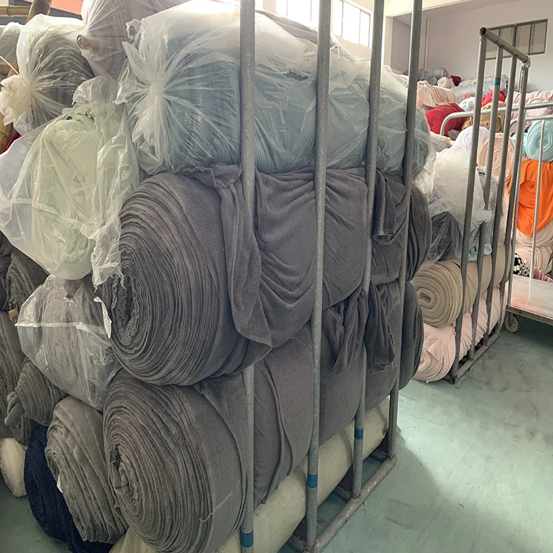 China cheap various colors dyed flannel fabric stock lots mixed fabric