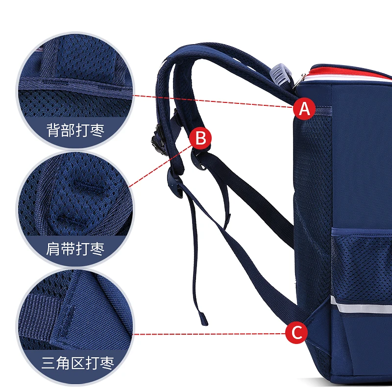 New Backpack Grade 1 to 6 Ultra Light Decompression Durable Schoolbag Large Capacity Backpack Bag School Bags for Boys and Girls