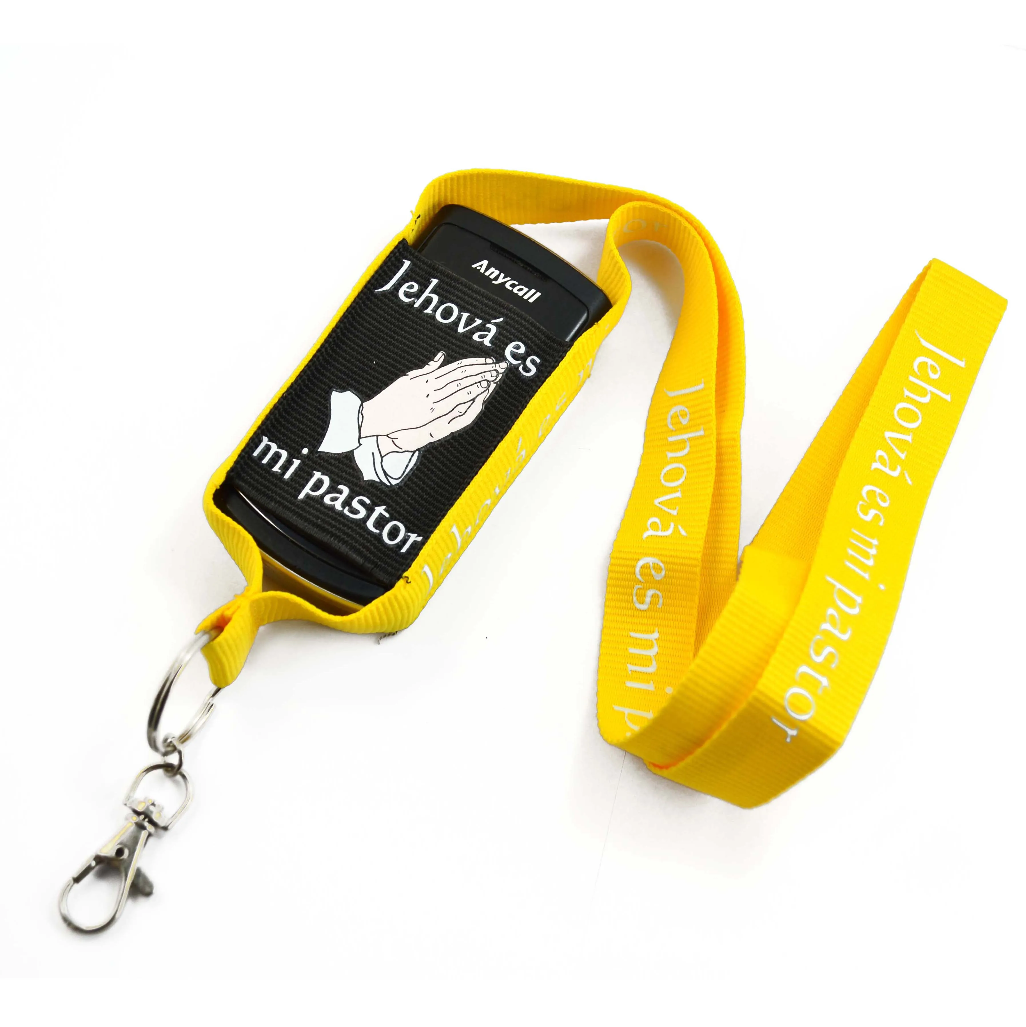 Customized high-quality mobile phone work permit with adjustable cute colored lanyard pendant