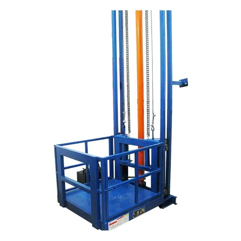 construction hydraulic freight elevator 220v goods lift for warehouse cargo lift outdoor elevator price