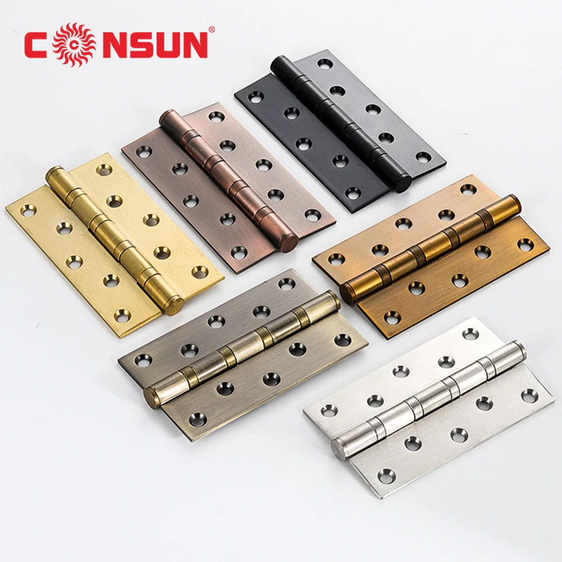 Wooden Door Butterfly Hinge Stainless Steel with security pin 2 twin ball bearing door hinges