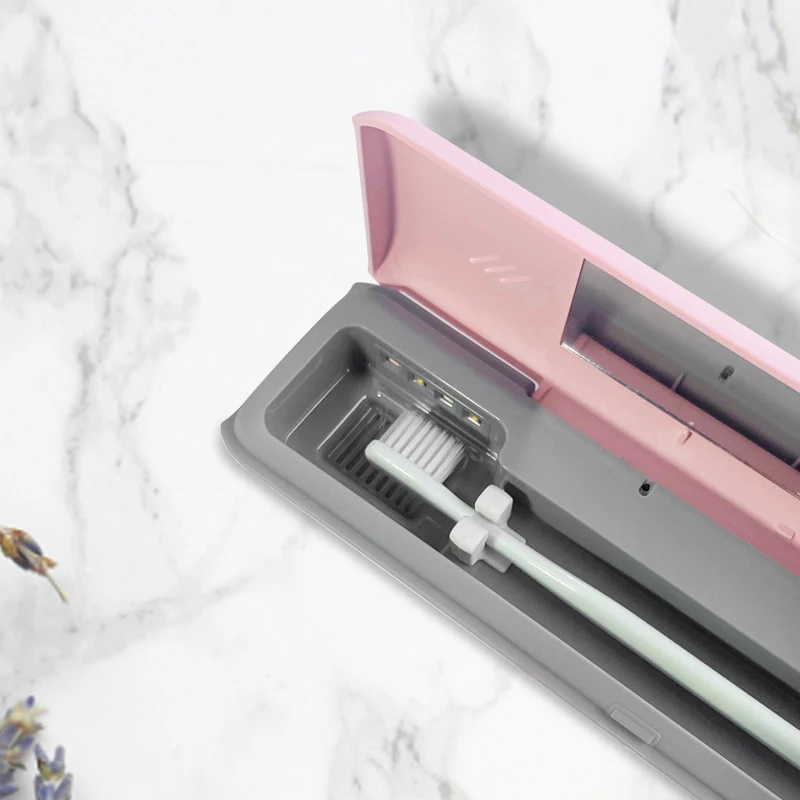 Professional manufacturer hot selling electric UV LED smart toothbrush sterilizer box for wholesale