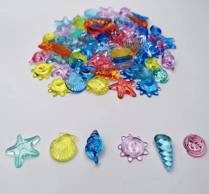 Crystal Multi-color Children Gem Toys Plastic Diamond Puzzle DIY Heart Shaped Crystal Gem for DIY Decorative Accessories