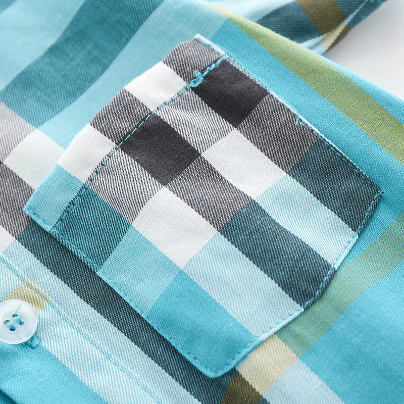 2pcs short sleeve plaid baby clothes set 100% cotton baby jumpsuit with hat for summer