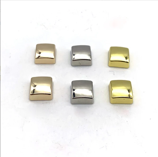 Factory Direct Sale Garment Studs Metal Square Shape Rivet For Leather Bag Garment