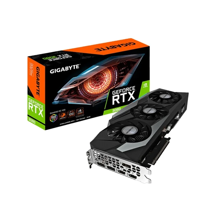 Игровая Видеокарта GIGABYTE RTX 3080 10 Гб GDDR6X RTX 3080 3090 GDDR6X 320 бит