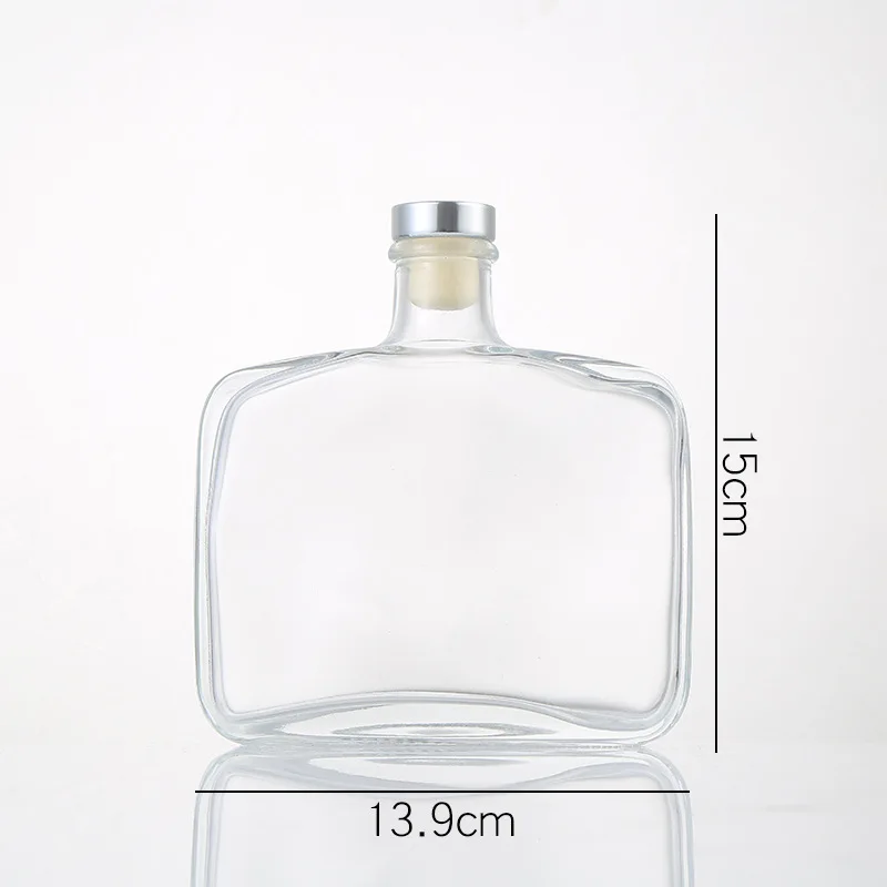
100,200,330 ml Classic Matte Black White Round Reed Glass Diffuser Bottle Perfume Bottle 