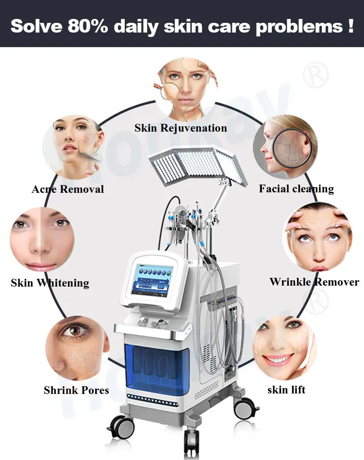 hydro water facial oxygen hydrogen water generator 8 in 1 jet peel hydradermabrasion diamond micro dermabrasion for sale