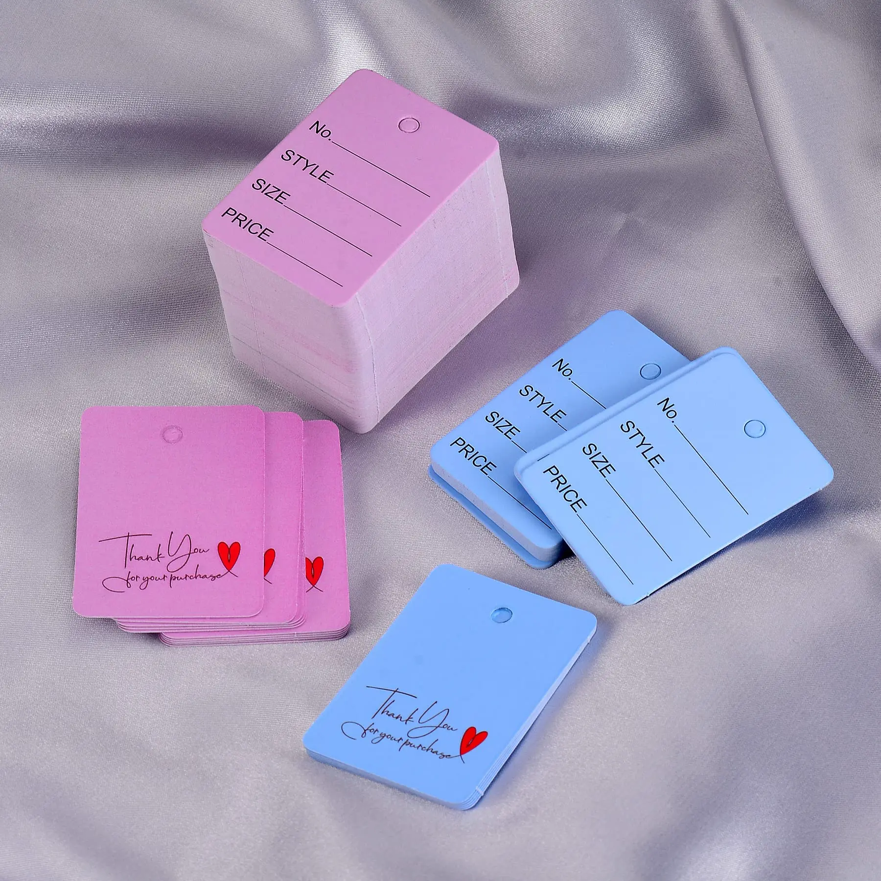 Promotion Double Sided Tags Multiple Colour Custom Clothing Digital Price Tag