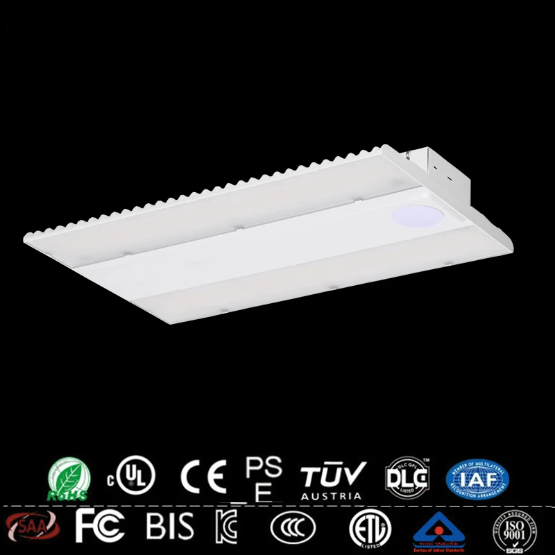 ETL IP65 High Bay Light Multiple Power CCT dimmingSelection Radar induction 100W 200W  300W Warehouse Linear LED High Bay Light