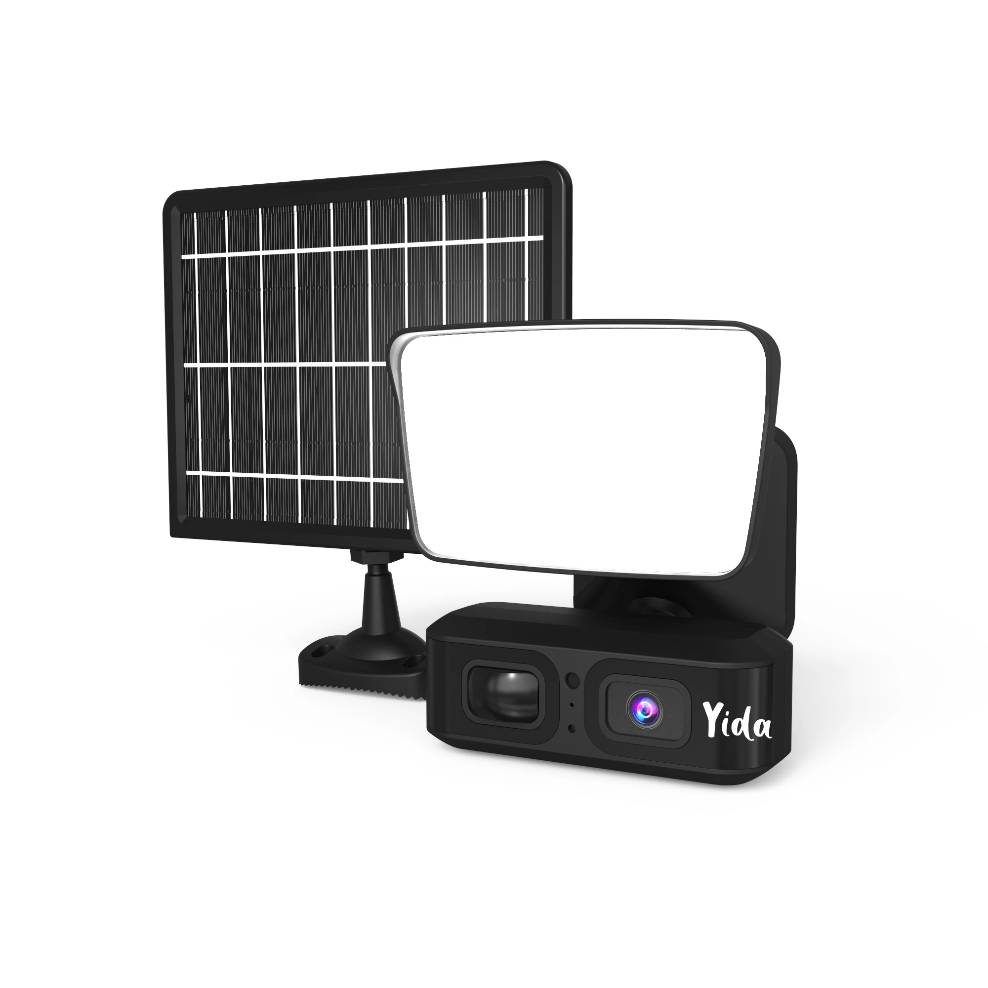 Solar LED Light 3MP Wireless WIFI Camera 4G Sim Card Outdoor Waterproof Solar Floodlight Two Way Audio Solar 4G Camera