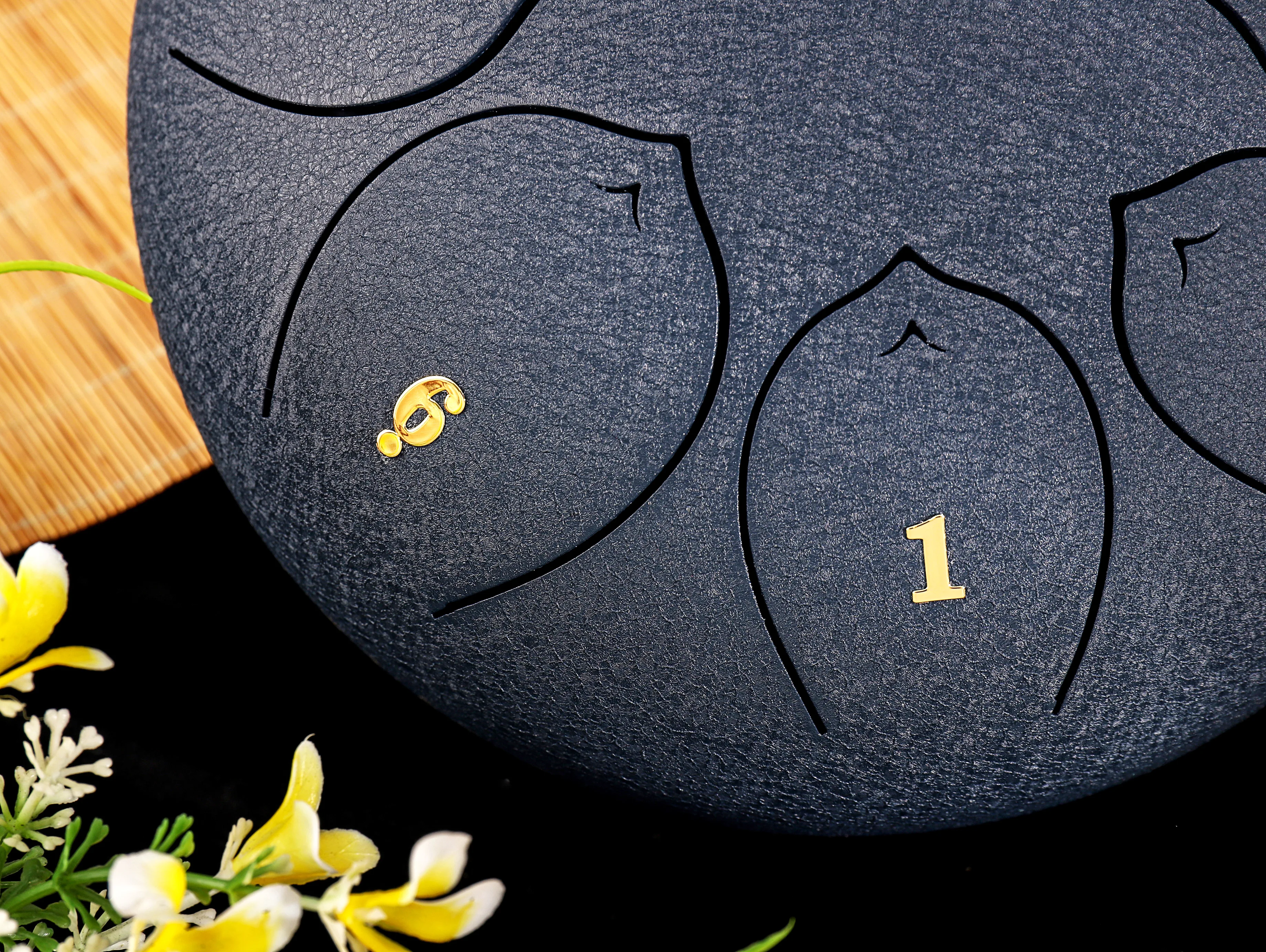 Factory offer new design 8 inch (20 cm) 8 tongue red hank drum F key balmy drum  steel tongue drum