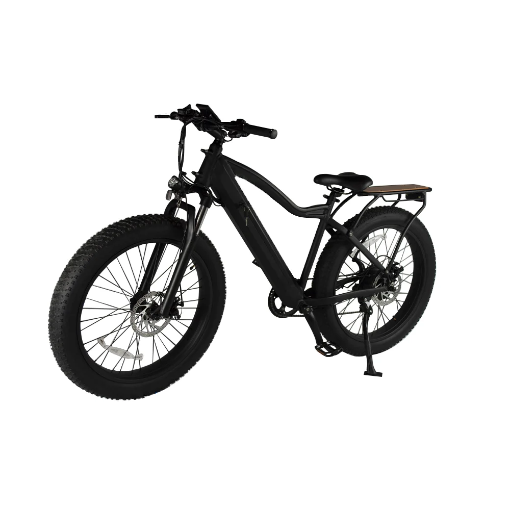 Factory Outlet Black 48V 20Mph 26 Inch Brushless Motor Adult Balance Electric Sports Bike