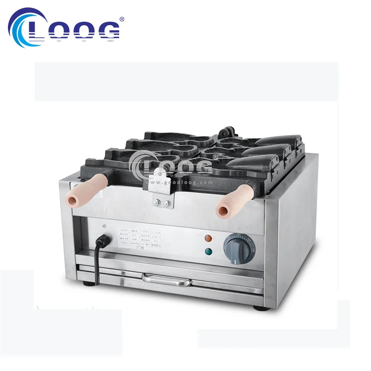 электрический коммерческий тайяки мороженое конус корейская рыба в форме вафельный конус машина