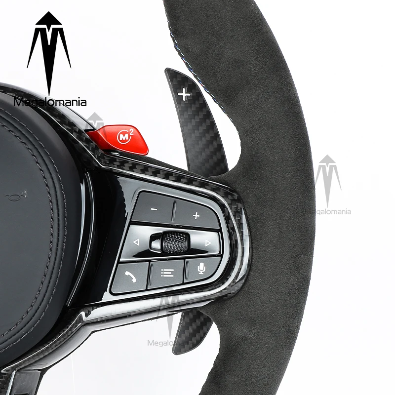 Old upgrade new 2025 M4steering wheel for BMW 3 Series M3 F20 F40 F30 F52 F48X1F39X2F25X3F26X4F15X5F16X6 Modified M Carbon Fiber