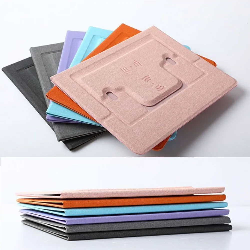 LG6041 Top Sale Office Style Custom Personalized Logo 10W Fast Wireless Charge Mouse Pad Desk Mat with Mobile Phone Stand