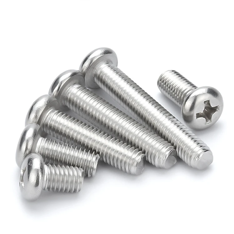 M2 M2.5 M3 M3.5 M4 M5 M6 M8 M10 304 316 Stainless Steel A2 Full Thread Phillips Pan Head Machine Screws