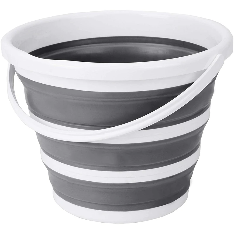 multifunction folding fishing bucket portable plastic collapsible car cleaning water buckets camping wash basin round tub basket