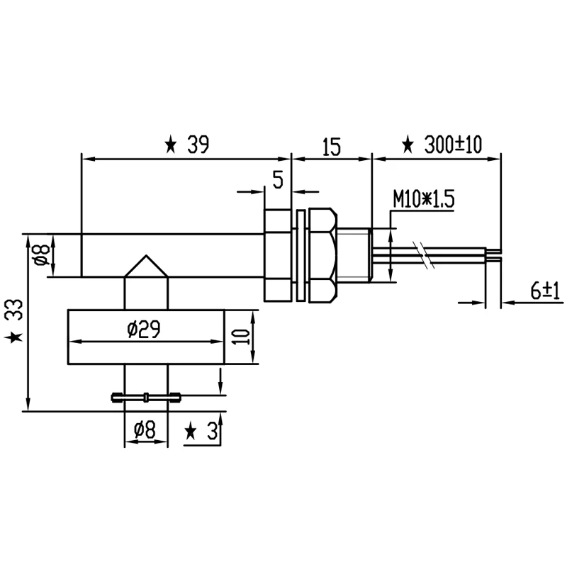 Side Mount PP Magnetic Water Level Water Tank  Float Switch