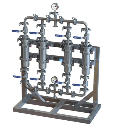 factory price multi Bag Filter Housing SUS304 316 Water Filter Housing stainless steel big flow rate flange type