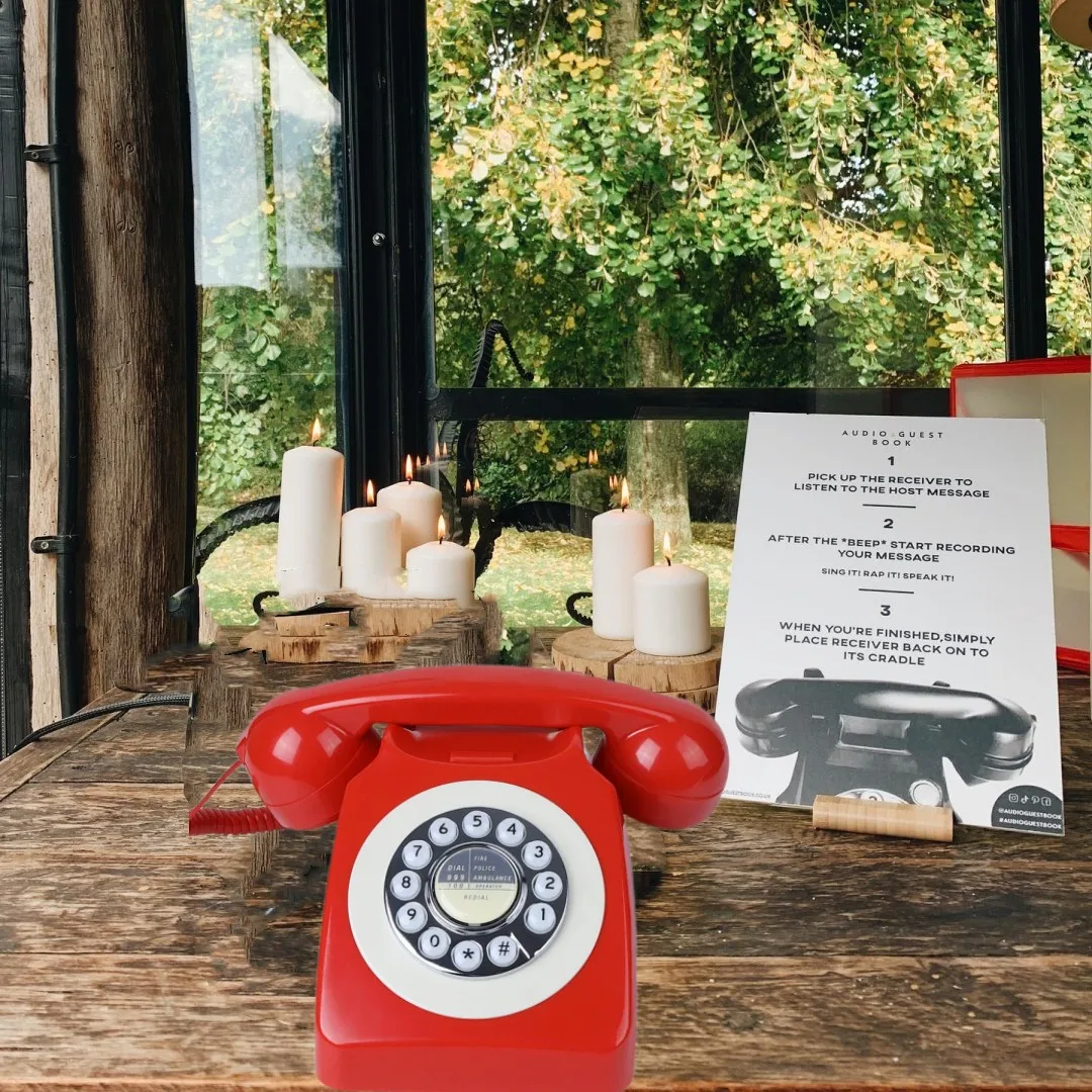 Audio Guestbook Rotary Keypad Phone Antique Telephone Guestbook Ideas Recording Audio Guest Book Wedding Inspiration