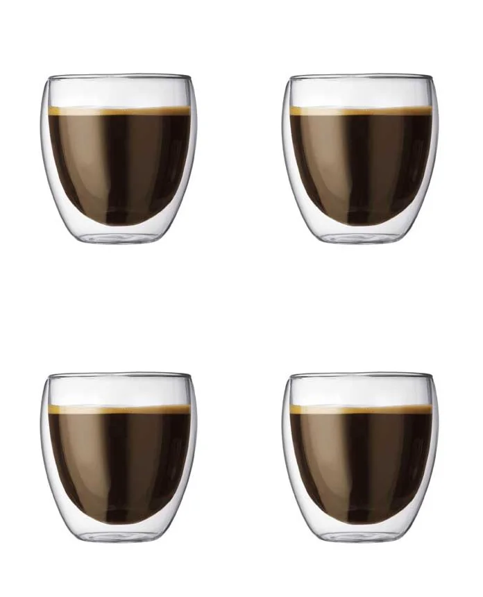 Double Wall Glass 80ml Coffee Cup Glass Double Wall Tea Cup