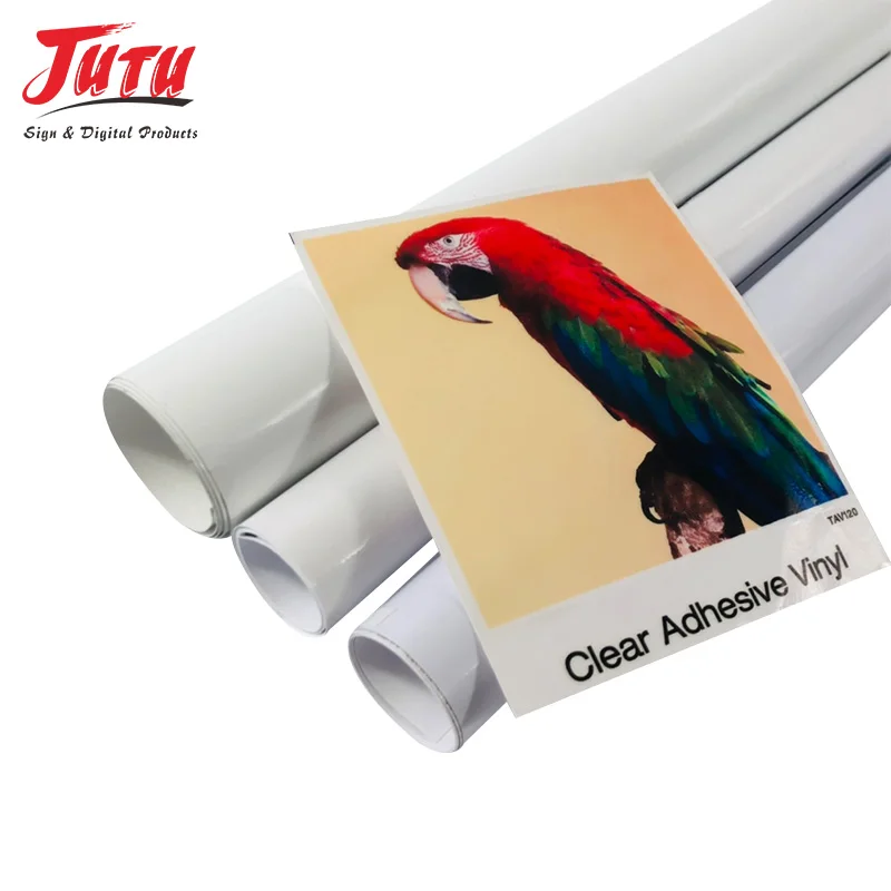 Factory High Quality Pigment ink inkjet printable self adhesive vinyl for printing