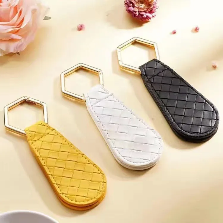 Customized Designs Hat Brim Clip Holder Magnetic Braided Pu Leather Travel Hat Clip