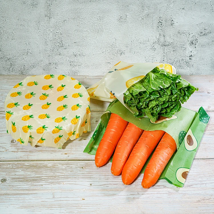 Organic Beeswax Wrap All Natural Eco-Friendly Non-Toxic Sustainable Reusable Alternative To Plastic Beeswax Food Wrap