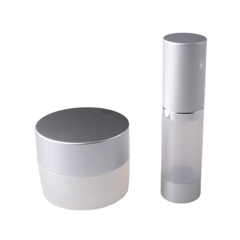 Бесплатный образец, круглая безвоздушная бутылка, 15 мл, 30 мл, 50 мл, 80 мл, 100 мл, безвоздушная бутылка с насосом