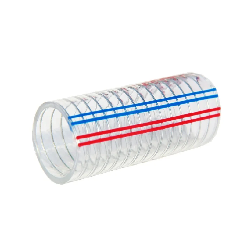 PVC Plastic Transparent Water Pump Suction Composite Steel Wire Reinforced PVC Hose Pipe