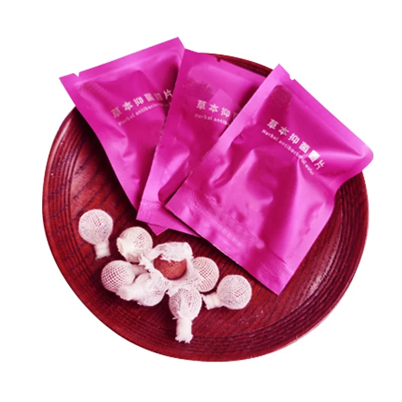 OEM Natural Herbal Pearls Yoni Tampons Vaginal Clean Point Organic Cotton