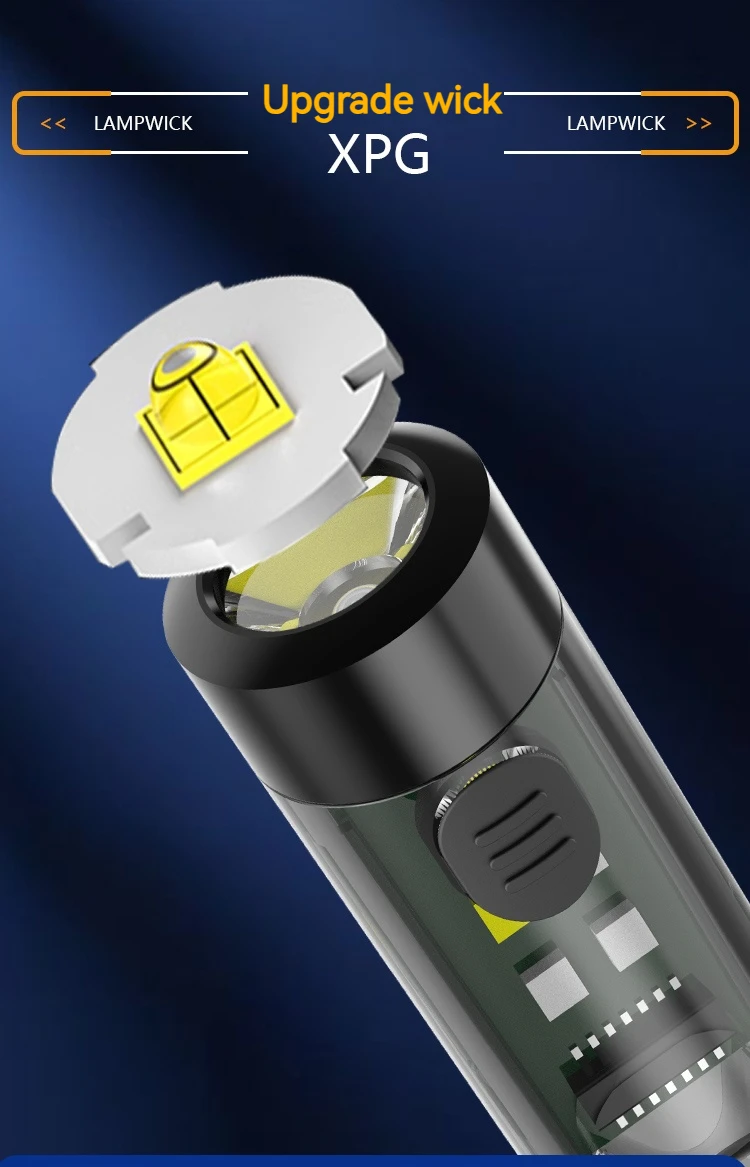 High Power Waterproof Rechargeable Tactical Led Torch Taschenlampe Linterna Keychain Lamp Mini Flashlight